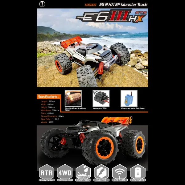 《 1/8 無刷大腳車 》｜Team Magic系列 遙控車｜