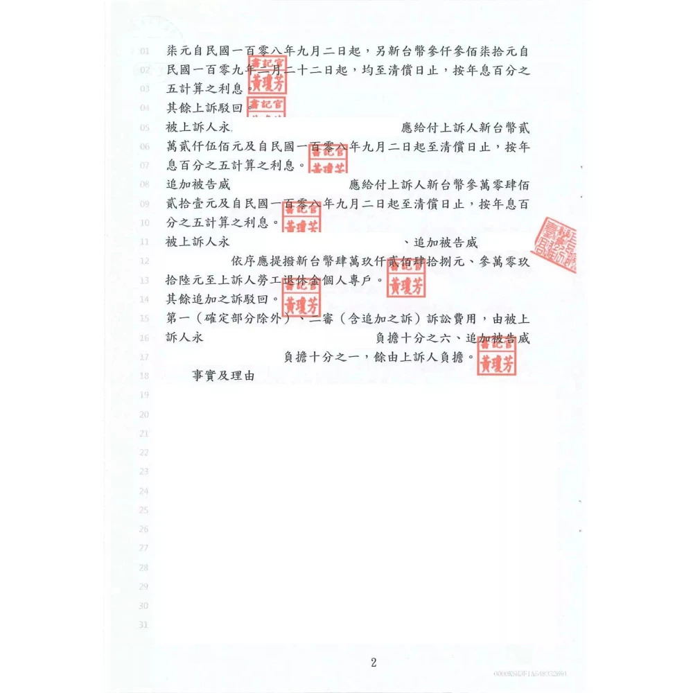 給付工資案件