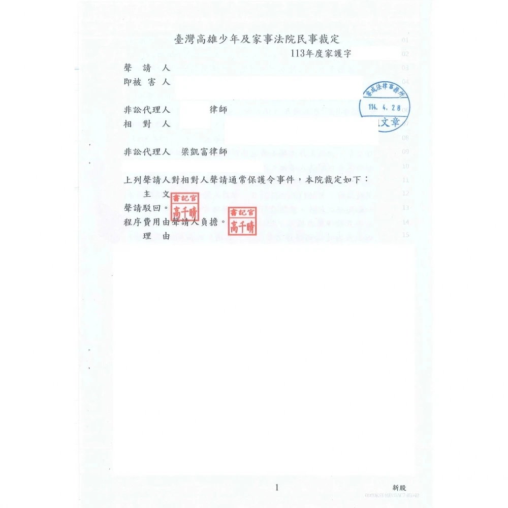 通常保護令