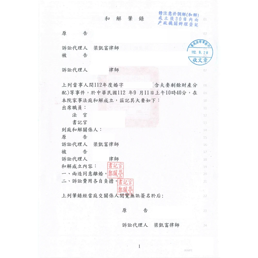 離婚案件