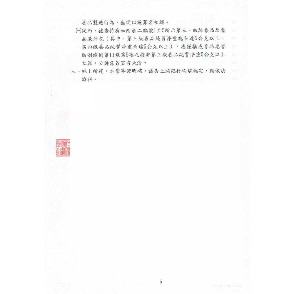 毒品危害防制條例案件
