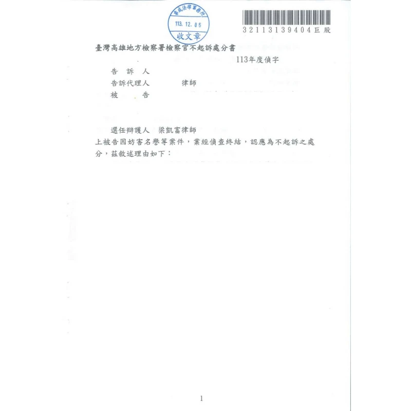 恐嚇與妨害名譽