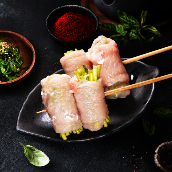 豬肉水蓮捲