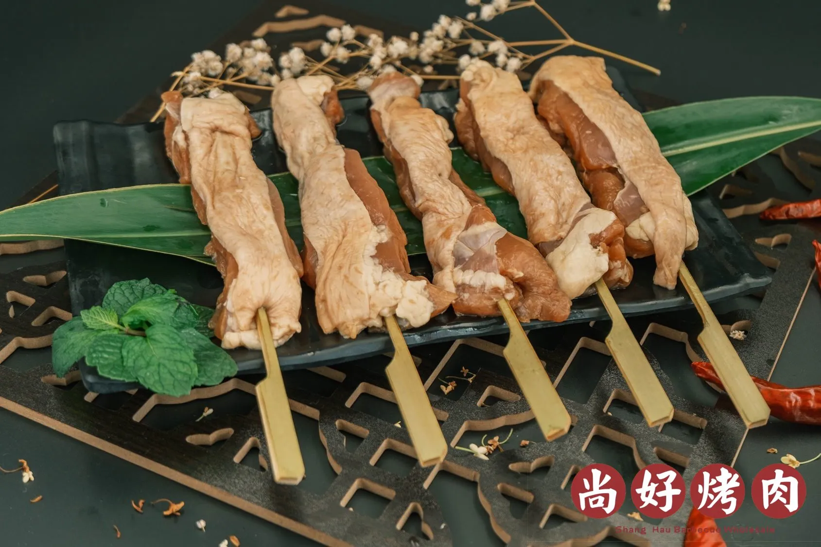 帶皮雞腿串(10串)