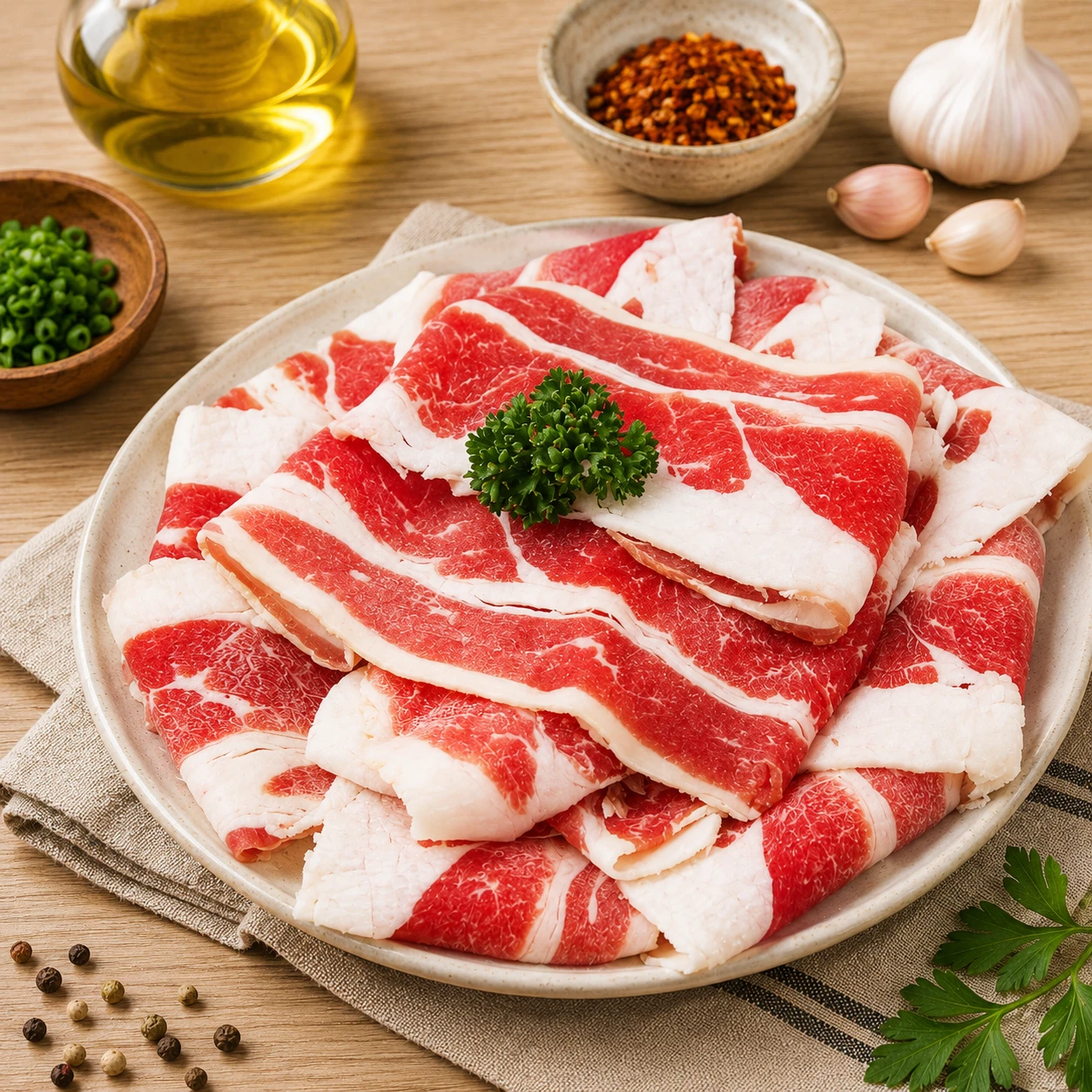 牛五花肉片