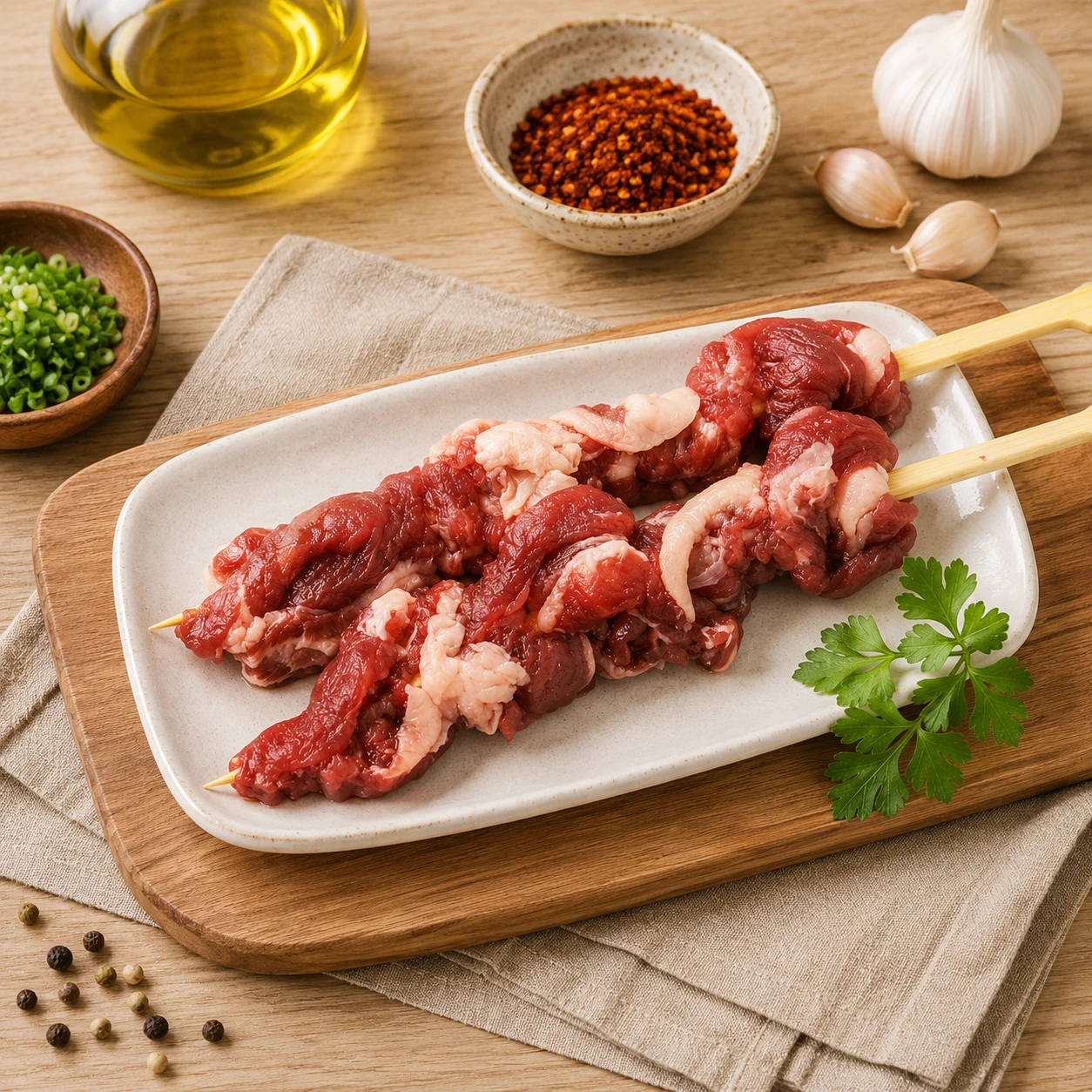 美國牛肋條串