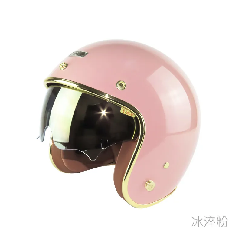 Ninja 華泰 KK806B 涼感皮革內襯 多層膜內墨鏡 四分之三 復古帽