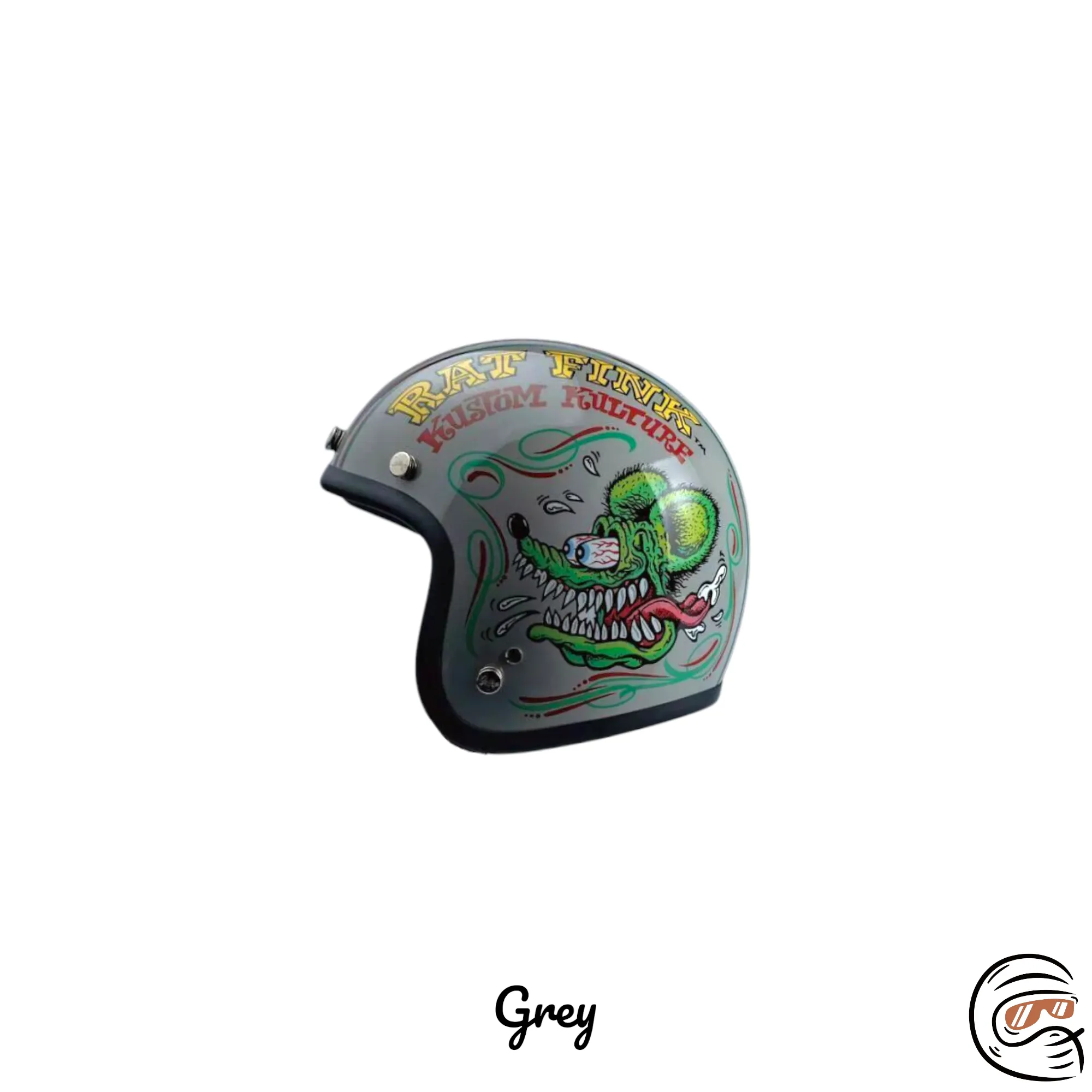 Gallop X Rat Fink 老鼠芬克 聯名限定 四分之三 安全帽