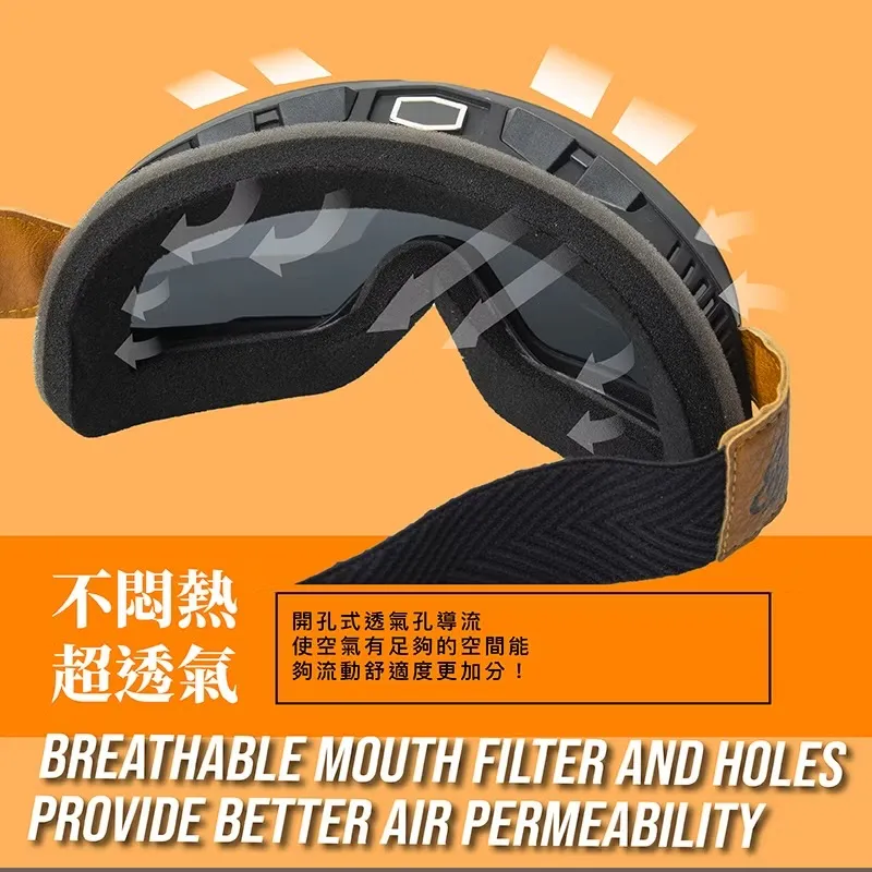 America Eagles Goggles 山車帽 越野風鏡 復古風鏡