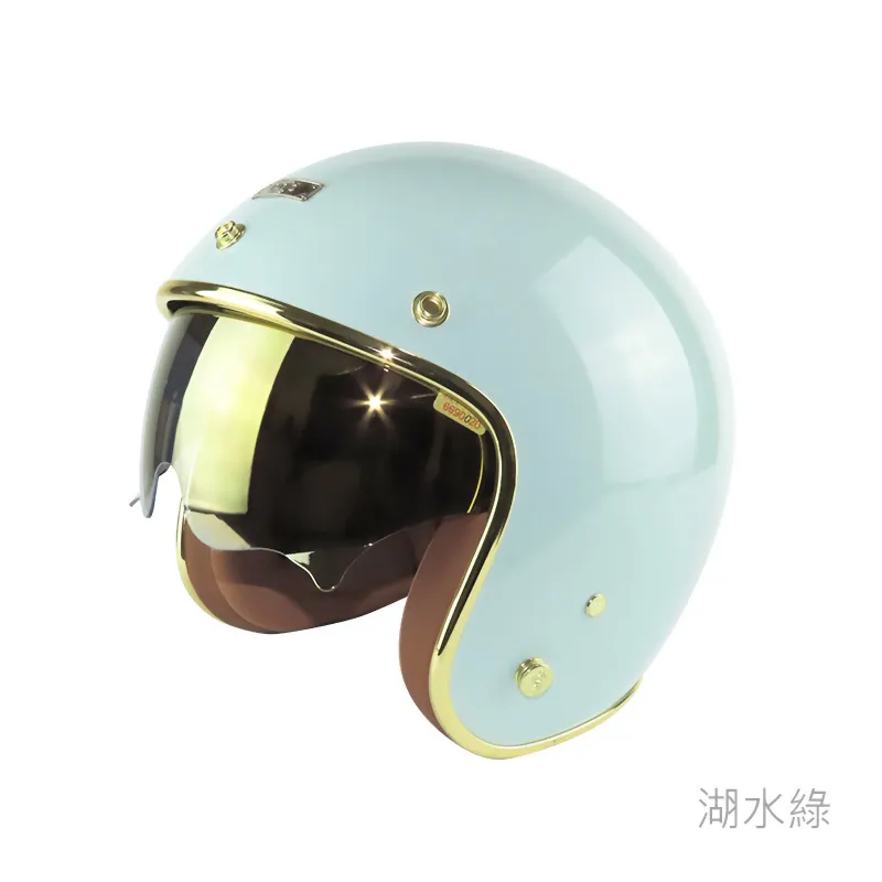 Ninja 華泰 KK806B 涼感皮革內襯 多層膜內墨鏡 四分之三 復古帽