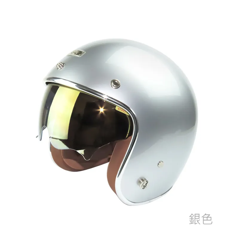 Ninja 華泰 KK806B 涼感皮革內襯 多層膜內墨鏡 四分之三 復古帽