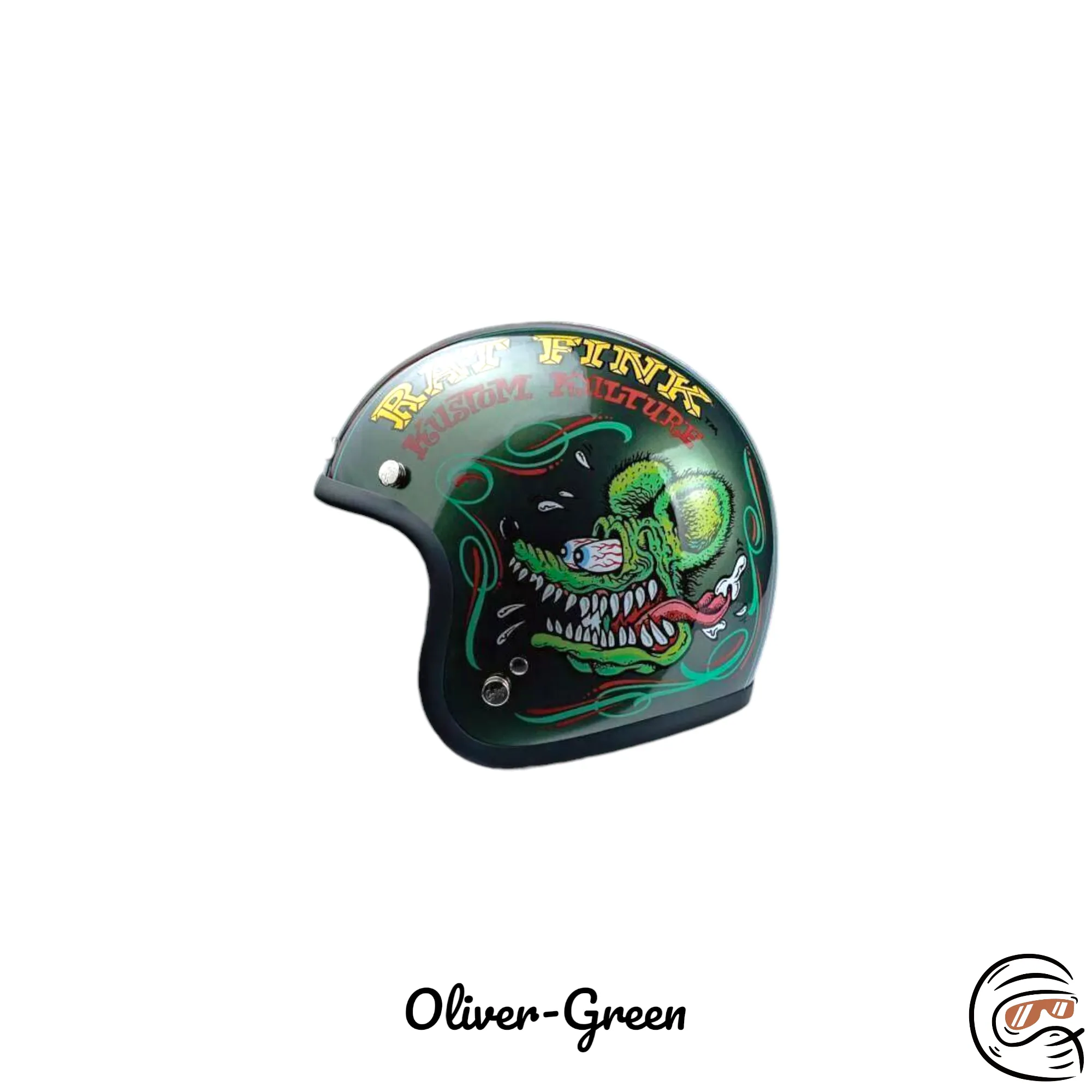 Gallop X Rat Fink 老鼠芬克 聯名限定 四分之三 安全帽