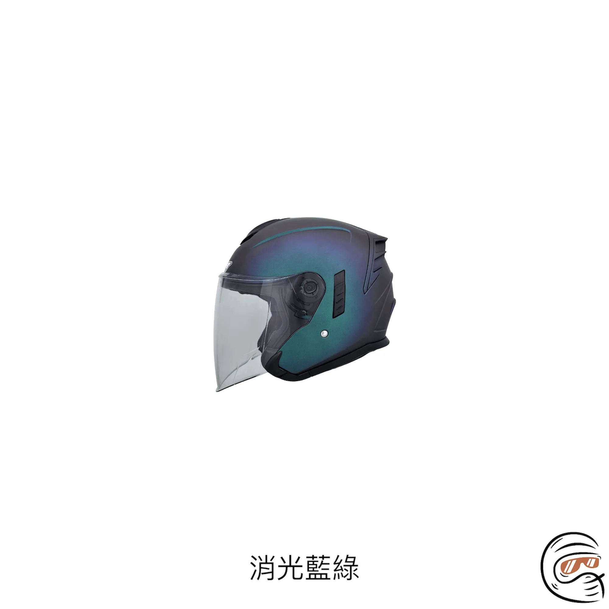 M2R FR-2 變色龍 四分之三 安全帽