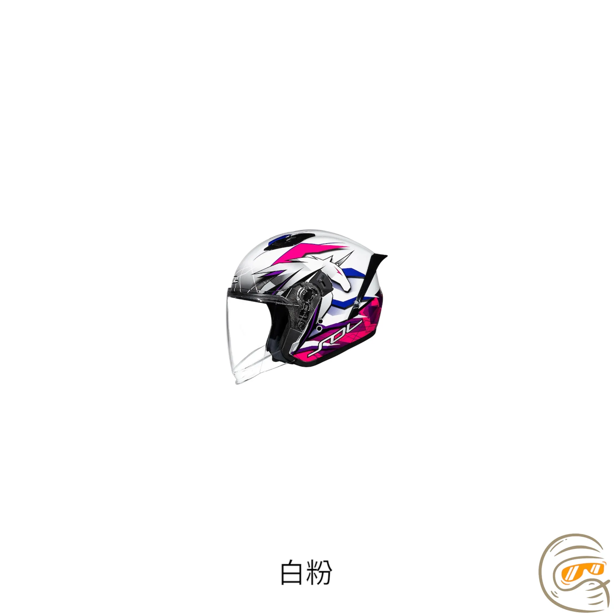 SOL Helmet SO-11P 獨角獸 四分之三 安全帽