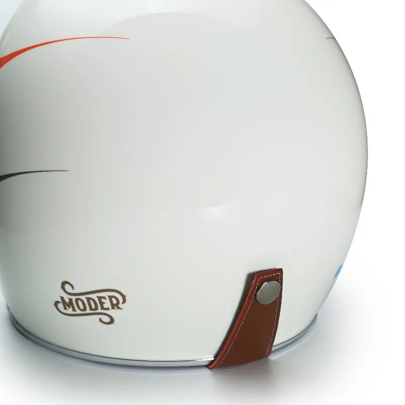 送泡泡鏡｜MODER × 不老騎士 聯名公益安全帽｜台灣製 CNS認證｜輕量980g｜內墨鏡 復古質感