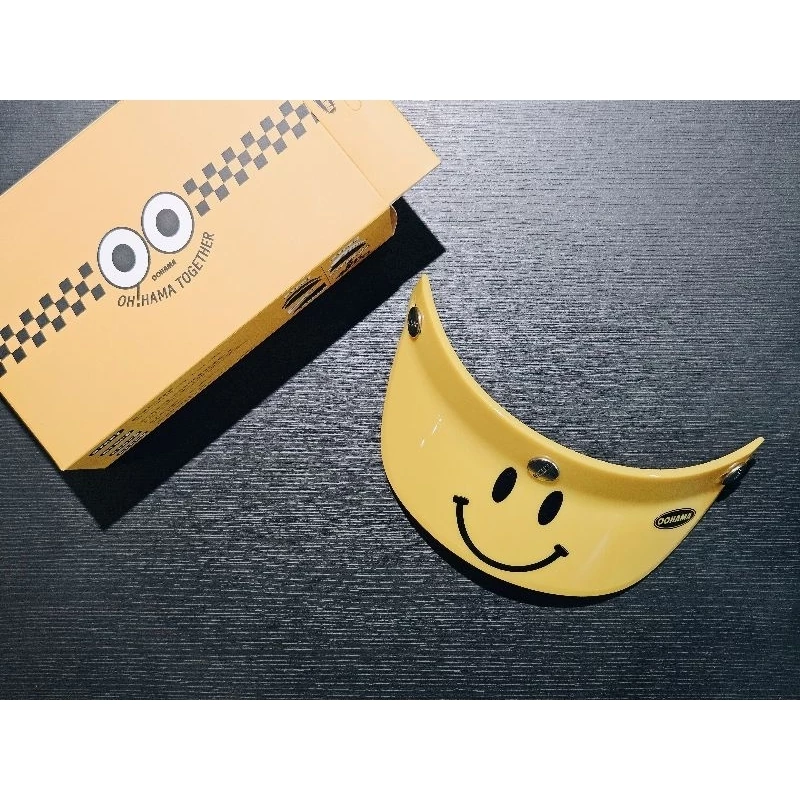 OOHAMA 復古 鴨舌 安全帽帽簷 三扣式 帽簷
