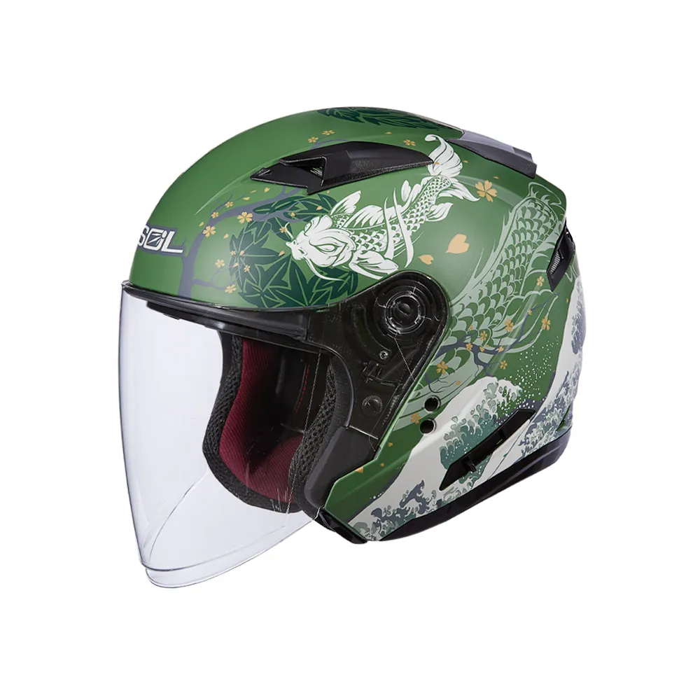 SOL Helmet SO-7E 浮世繪 四分之三 安全帽