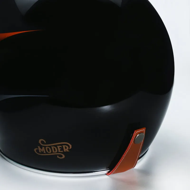 送泡泡鏡｜MODER × 不老騎士 聯名公益安全帽｜台灣製 CNS認證｜輕量980g｜內墨鏡 復古質感