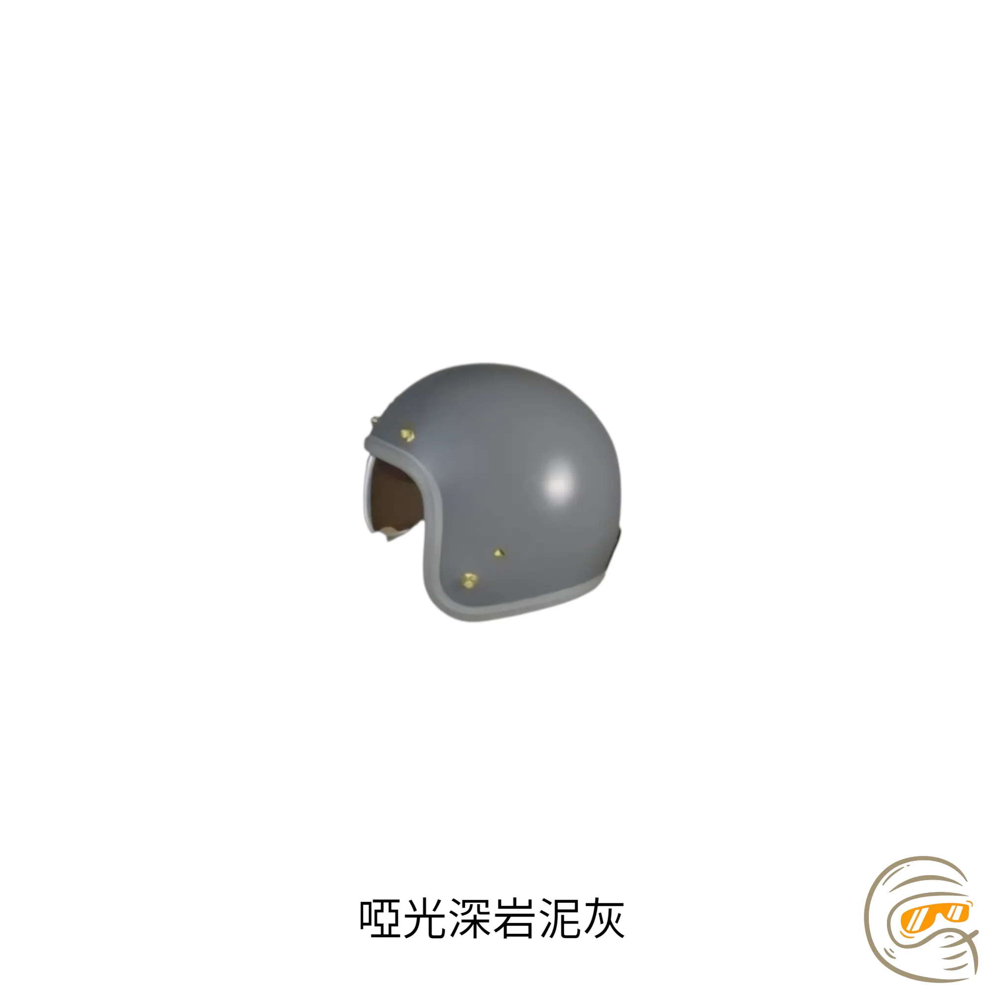 THH 383SN 日系復古蛋型安全帽｜小頭圍專屬｜UV400抗曬內鏡片｜金屬烙印面扣