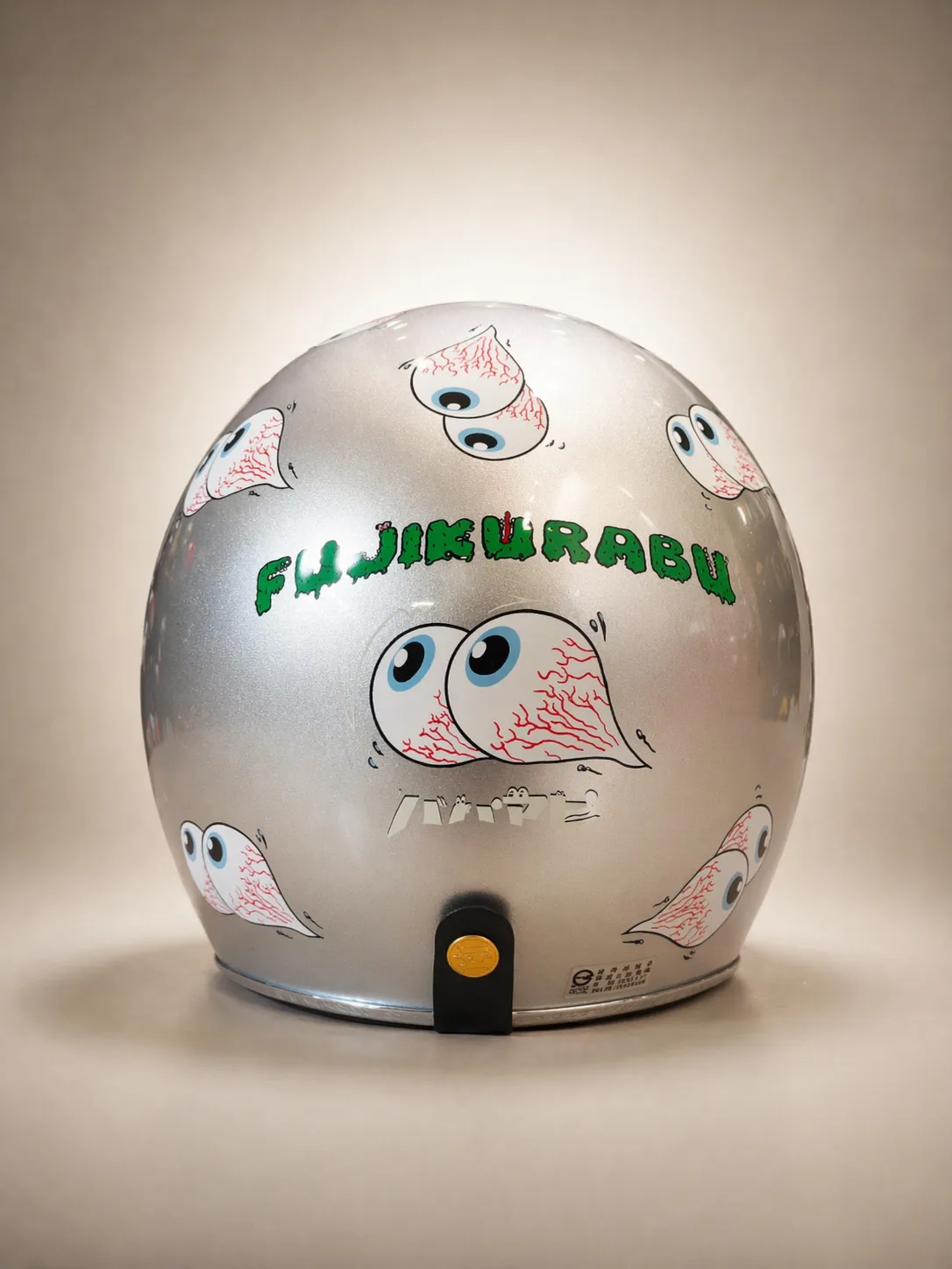 送泡泡鏡｜富士怪獸滿版眼球｜四分之三 內墨鏡｜日系復古帽