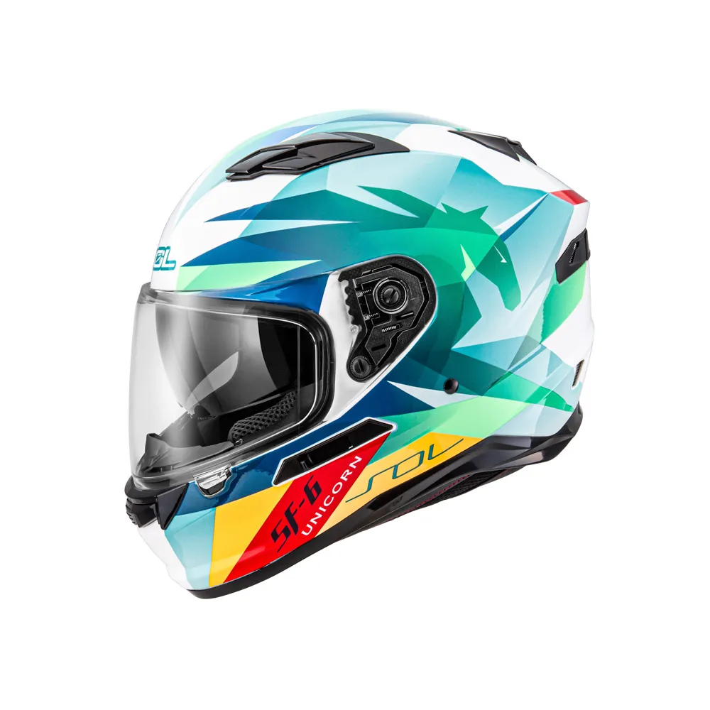 SOL Helmet SF-6 獨角獸 內墨鏡 全罩式 安全帽