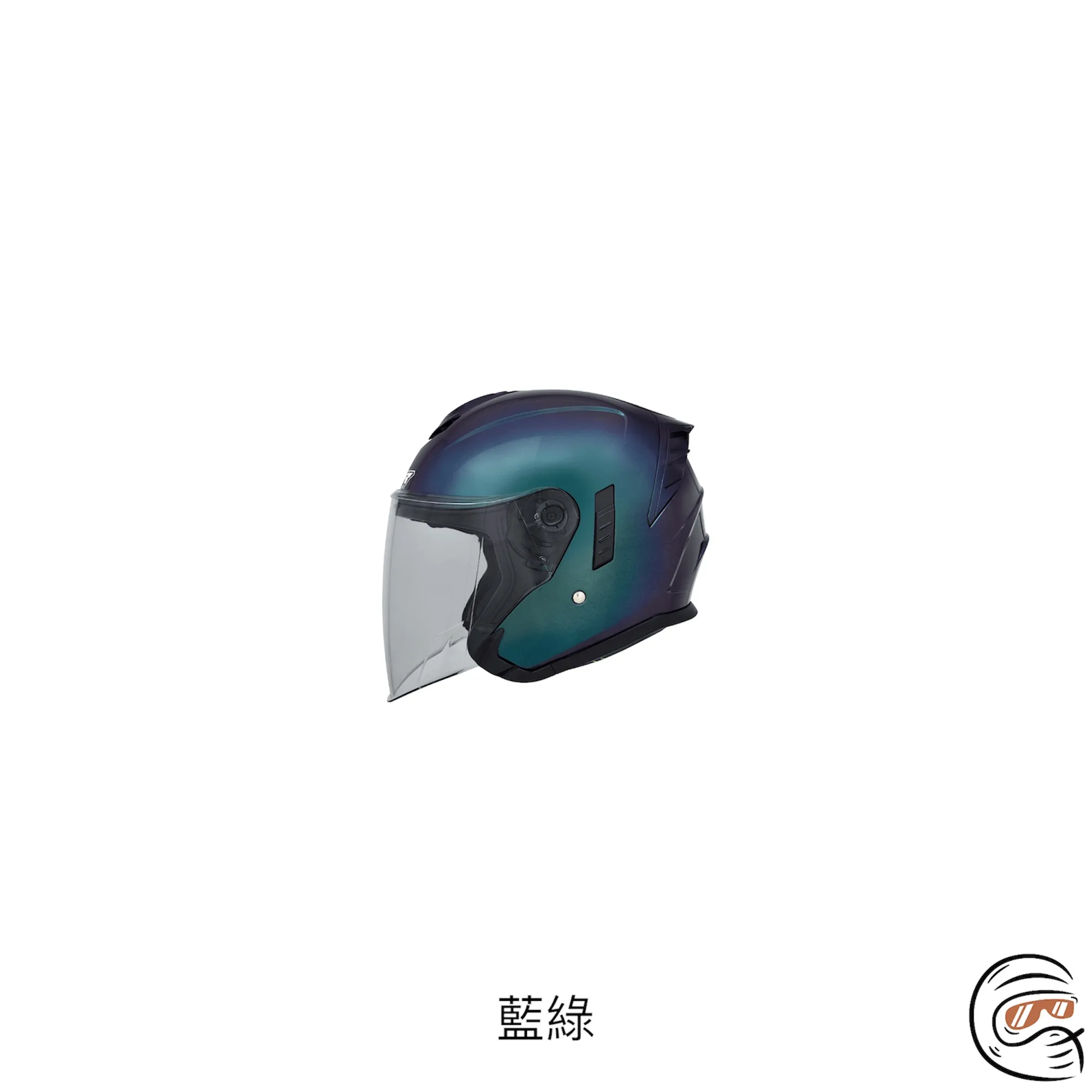 M2R FR-2 變色龍 四分之三 安全帽