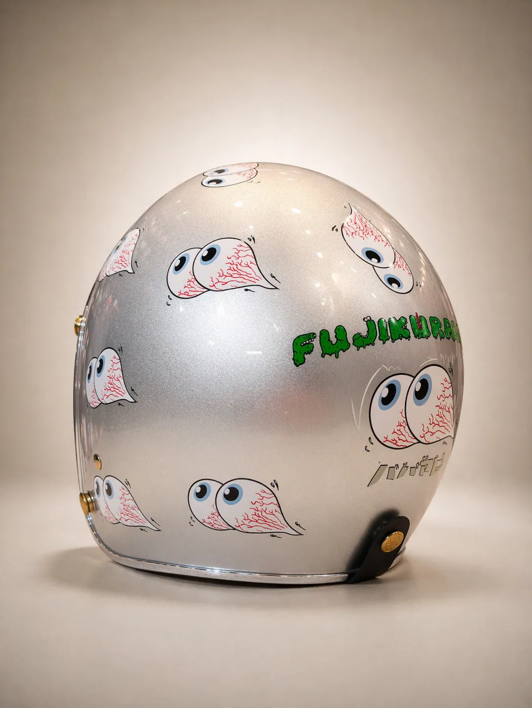 送泡泡鏡｜富士怪獸滿版眼球｜四分之三 內墨鏡｜日系復古帽