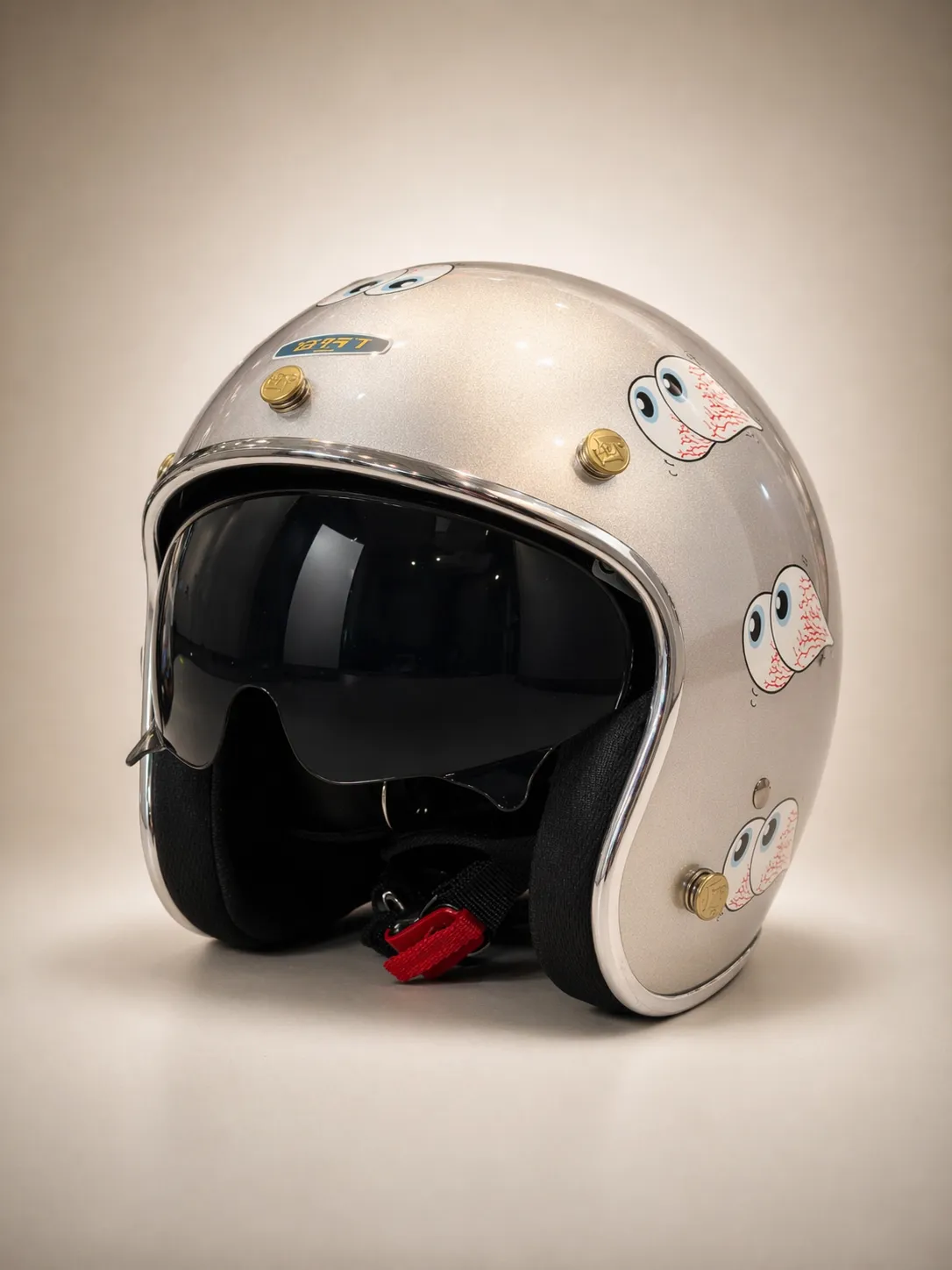 送泡泡鏡｜富士怪獸滿版眼球｜四分之三 內墨鏡｜日系復古帽