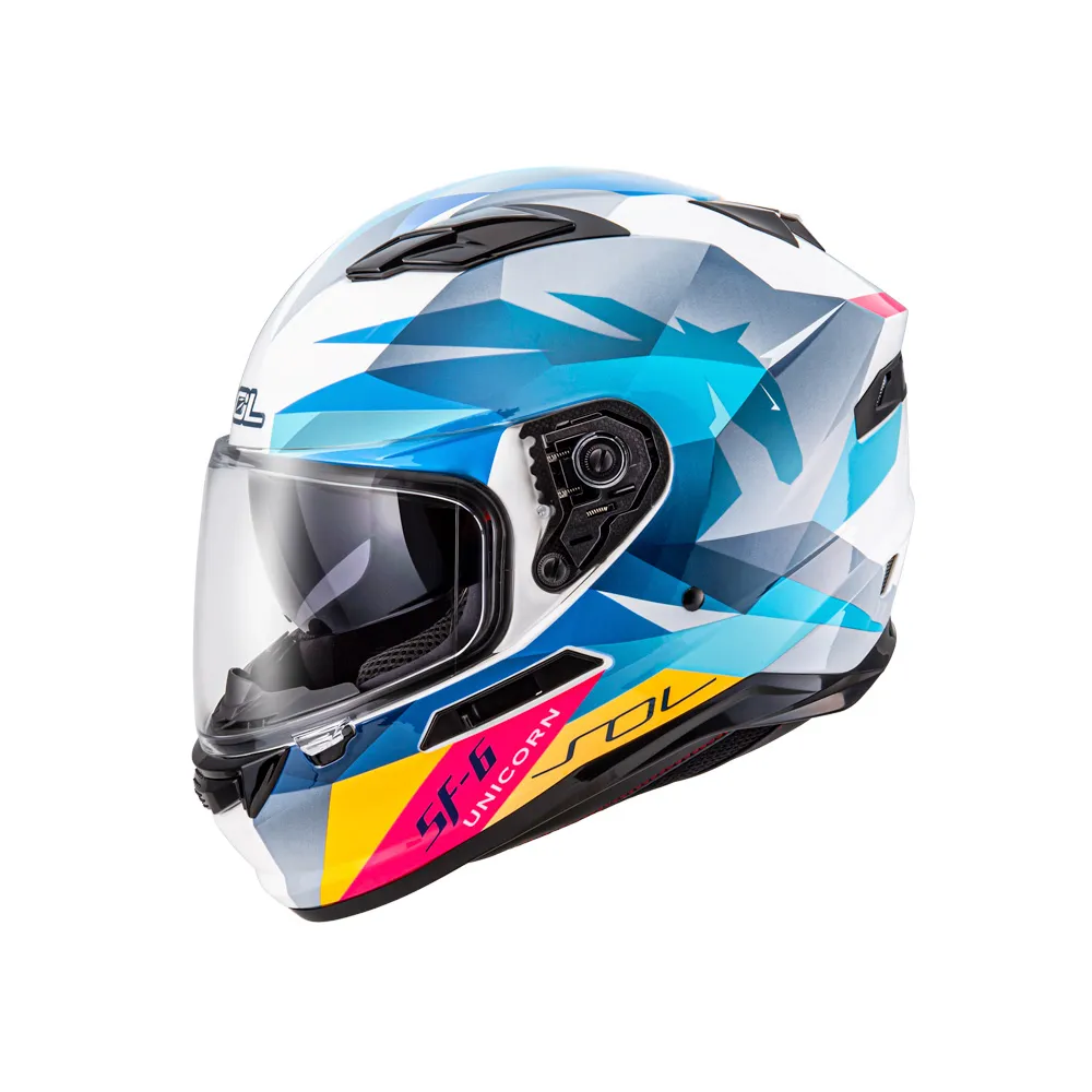 SOL Helmet SF-6 獨角獸 內墨鏡 全罩式 安全帽