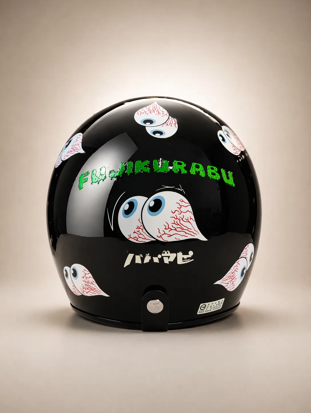 送泡泡鏡｜富士怪獸滿版眼球｜四分之三 內墨鏡｜日系復古帽