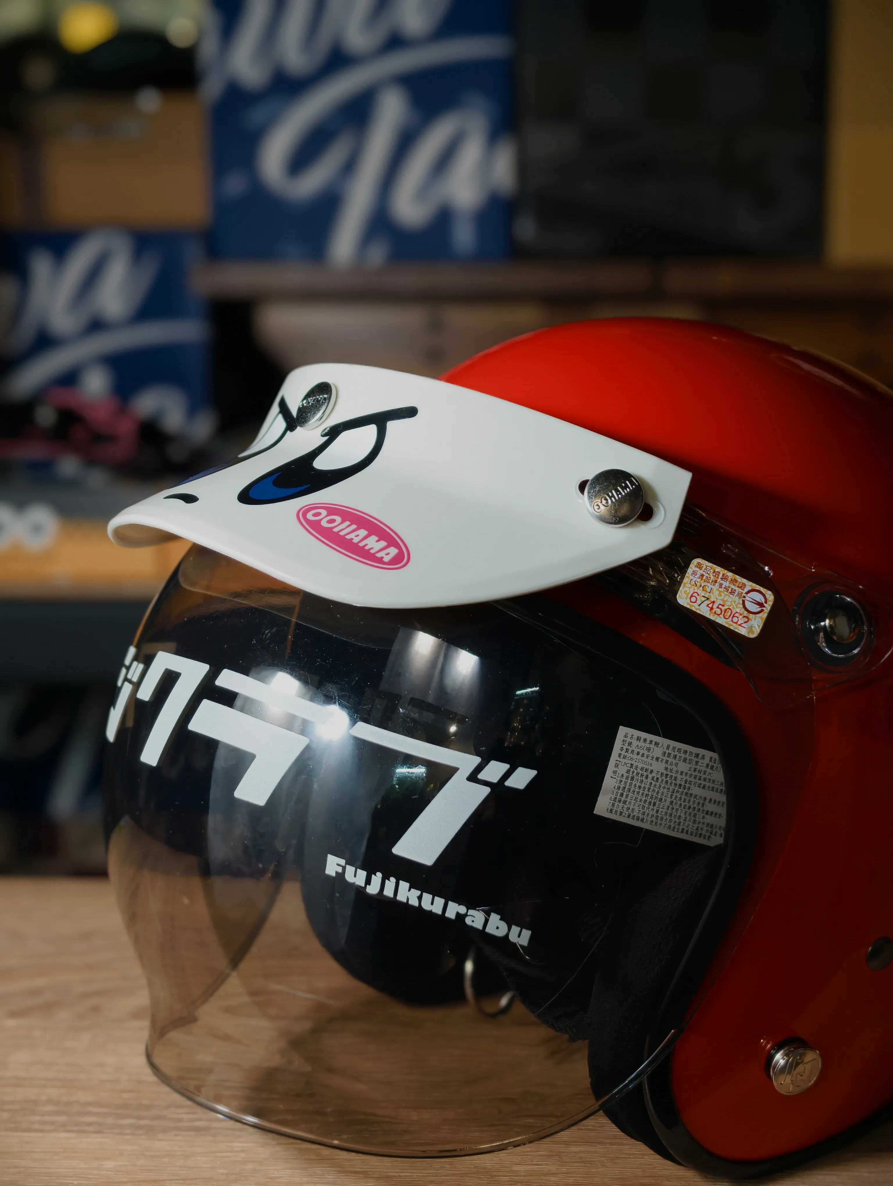 富士雙扣泡泡鏡｜三扣通用 可裝帽簷＋鏡片 復古安全帽鏡片 防風遮陽