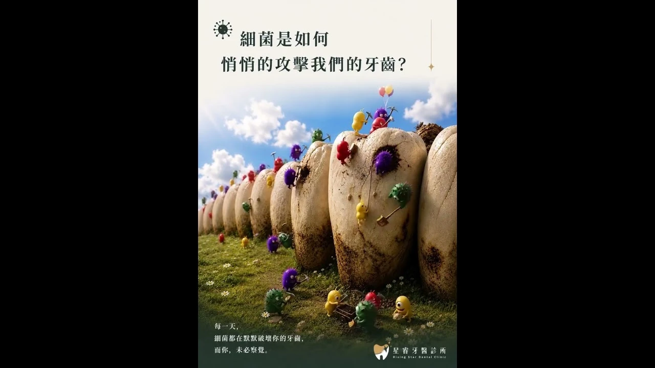 細菌是如何悄悄的攻擊我們的牙齒？