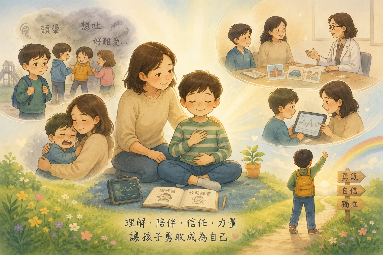 「足夠的理解和陪伴，讓孩子長出自控與獨立的勇氣」