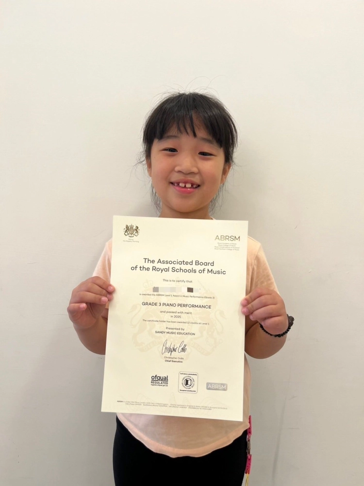 翁Ｏ玹 英國皇家鋼琴3級