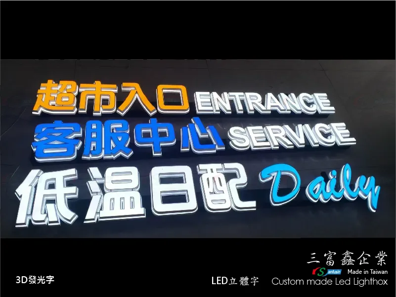 3D軌道發光字