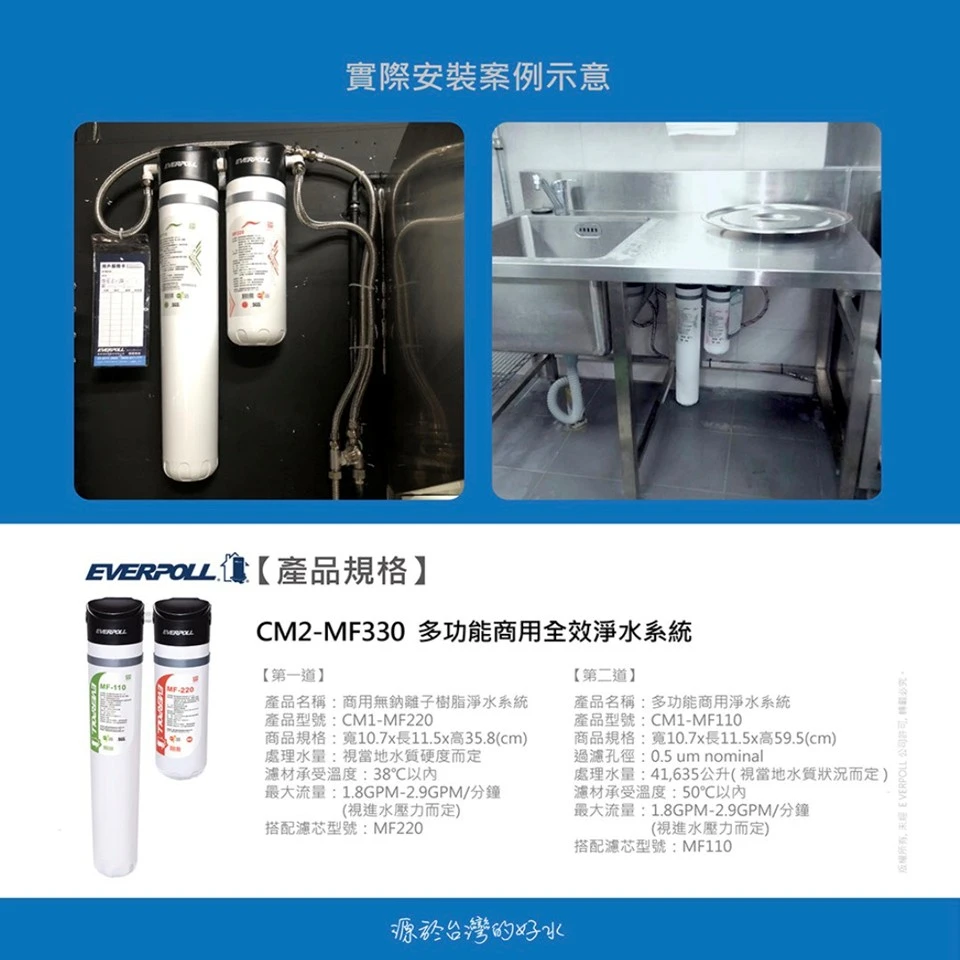 【EVERPOLL 愛科】多功能商用全效淨水系統
