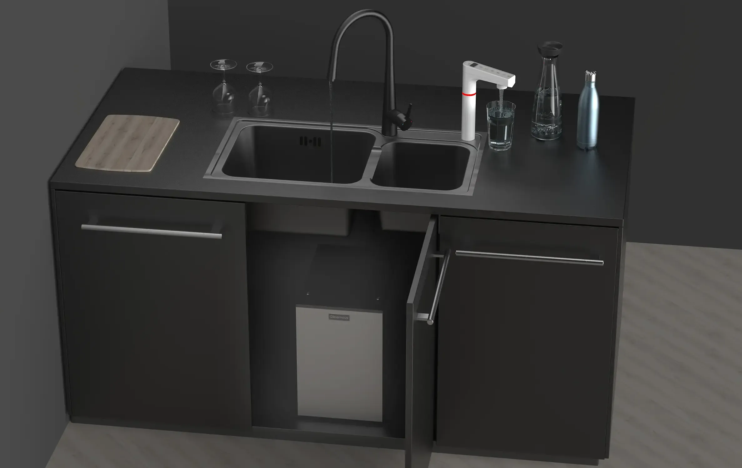 K900冰冷熱三溫櫥下型觸控飲水機