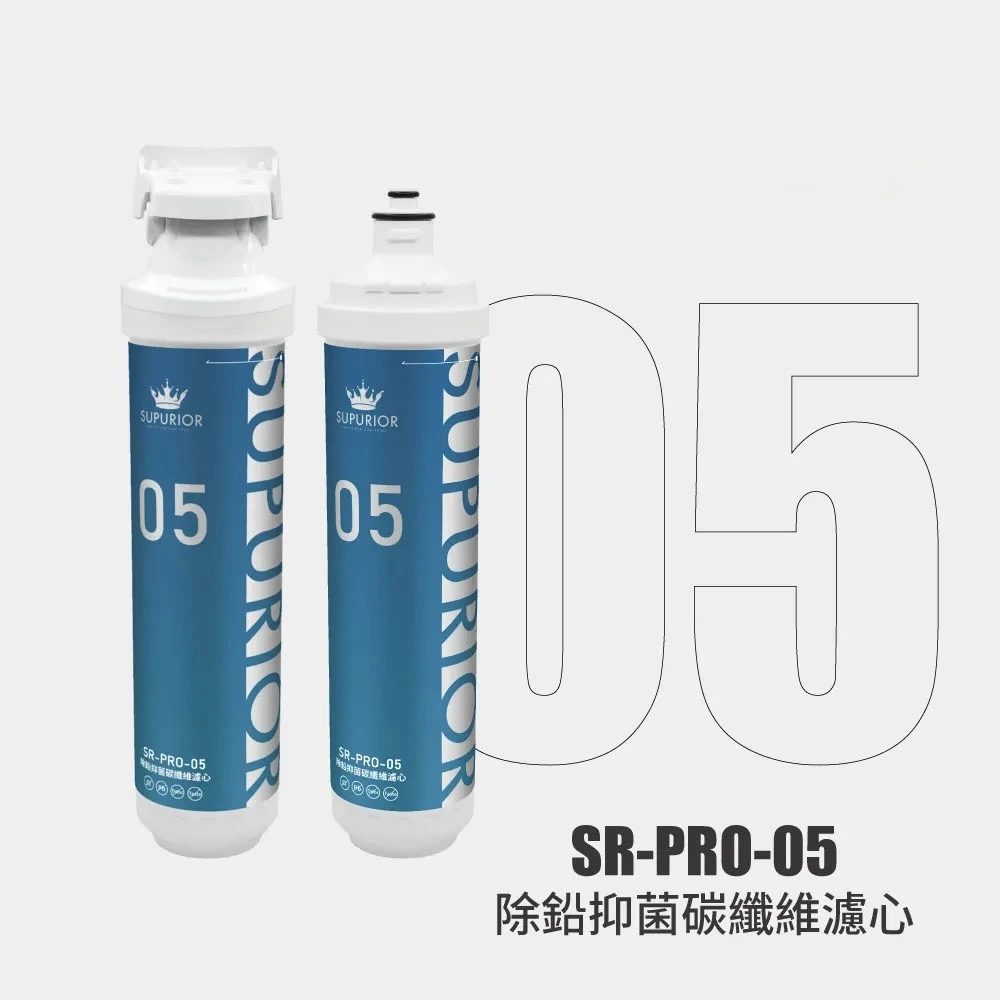 【SUPURIOR 速沛優】除鉛抑菌碳纖維濾芯