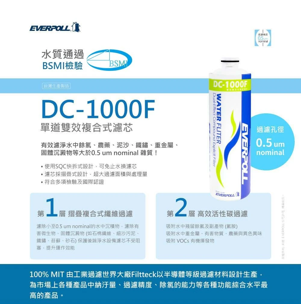 愛科 經典複合淨水器-黑武士