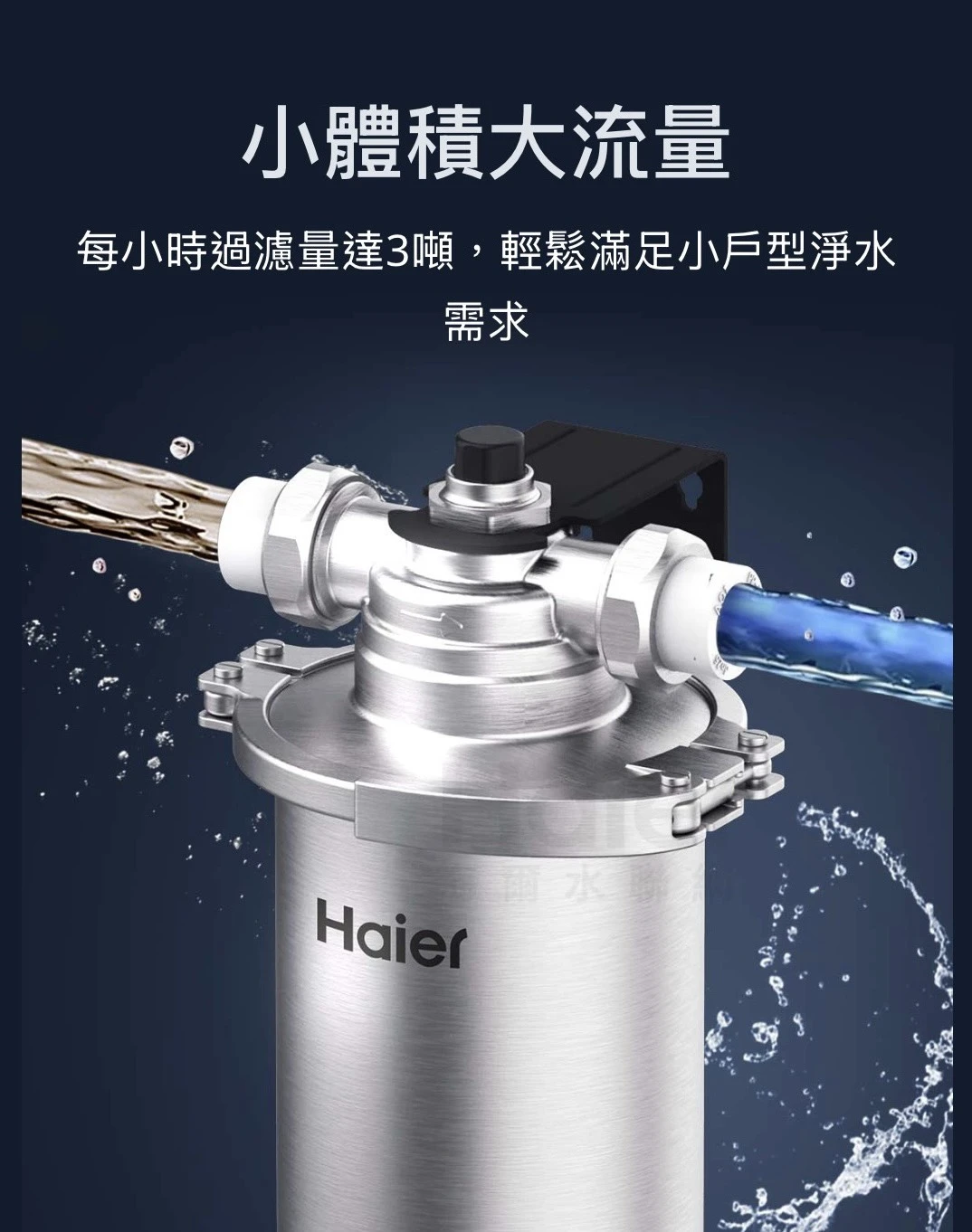 【海爾】不鏽鋼中央淨水罐 10吋 替換濾芯
