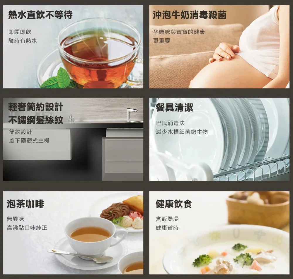 【AQUAS 淨工坊】廚下觸控雙溫飲水機