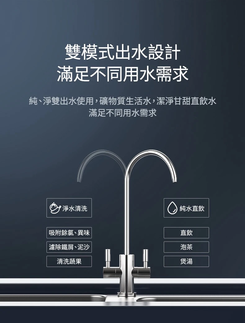 【AQUAS 淨工坊】RO雙效節能純淨水機