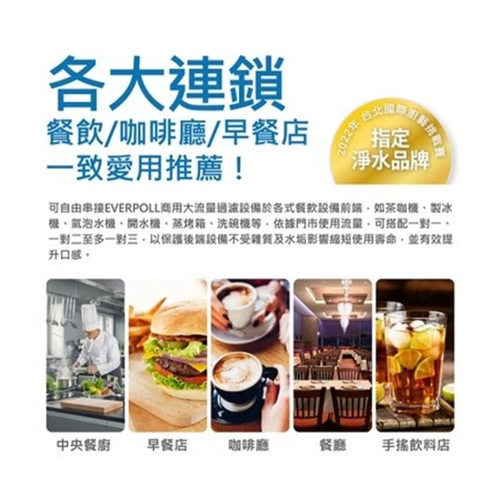 【EVERPOLL 愛科】多功能商用全效淨水系統