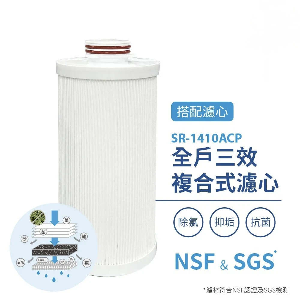 【SUPURIOR 速沛優】全戶式除氯抑垢濾淨組