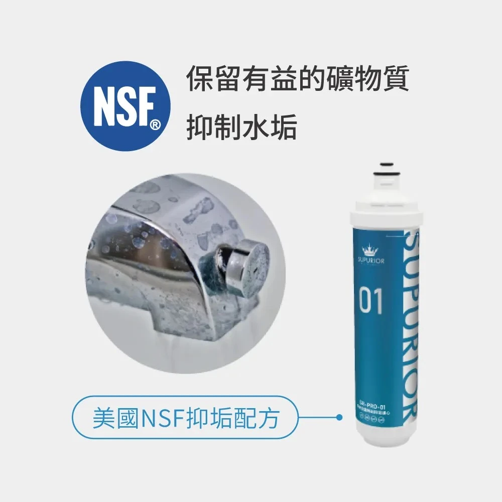 【SUPURIOR 速沛優】奈米抗菌除鉛抑垢濾心