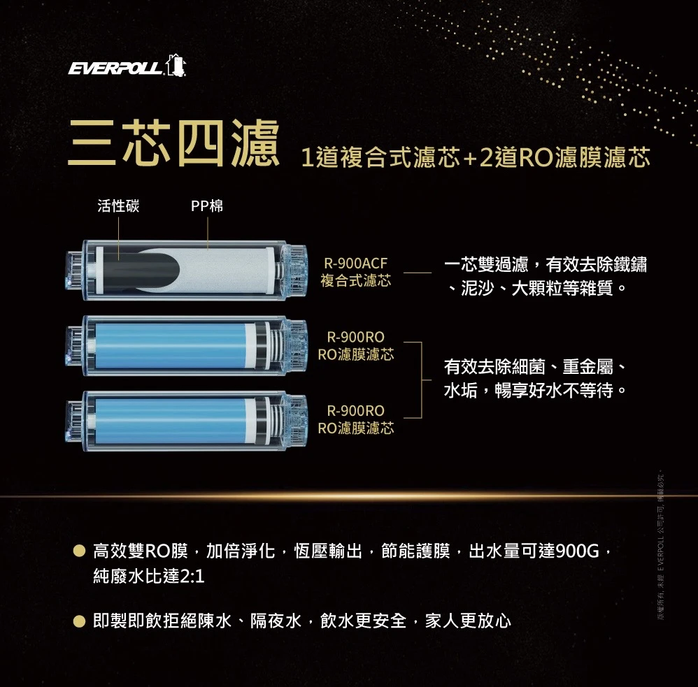 【EVERPOLL 愛科】直出RO淨水器
