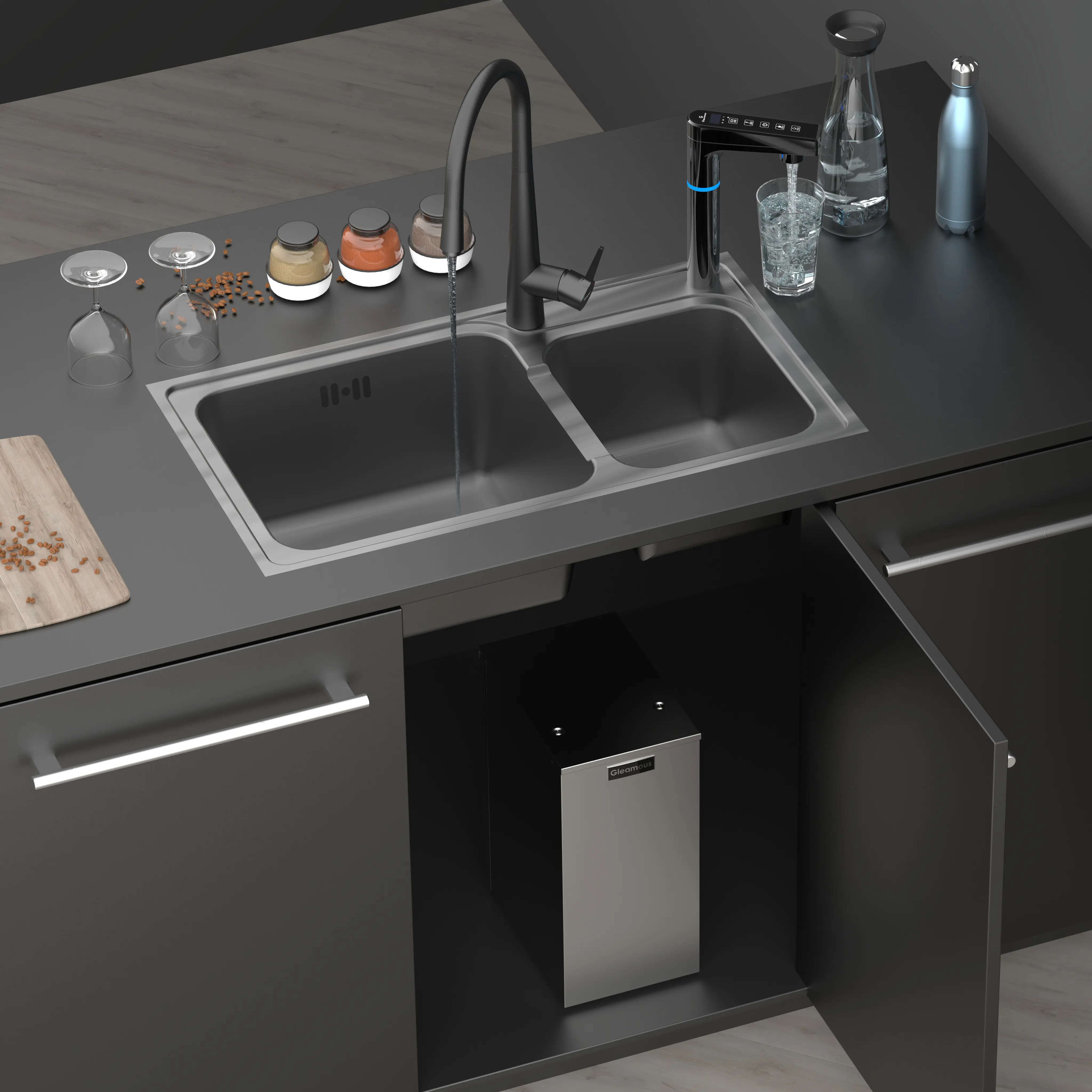 K800櫥下型冷熱雙溫觸控式飲水機