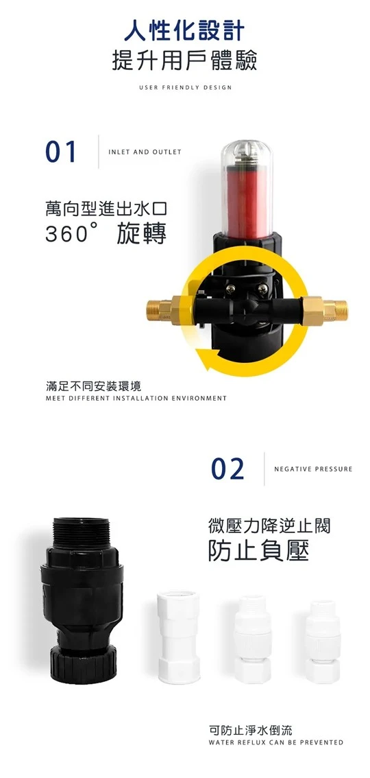 【AQUAS 淨工坊】AQ-F01A 全自動反洗過濾器