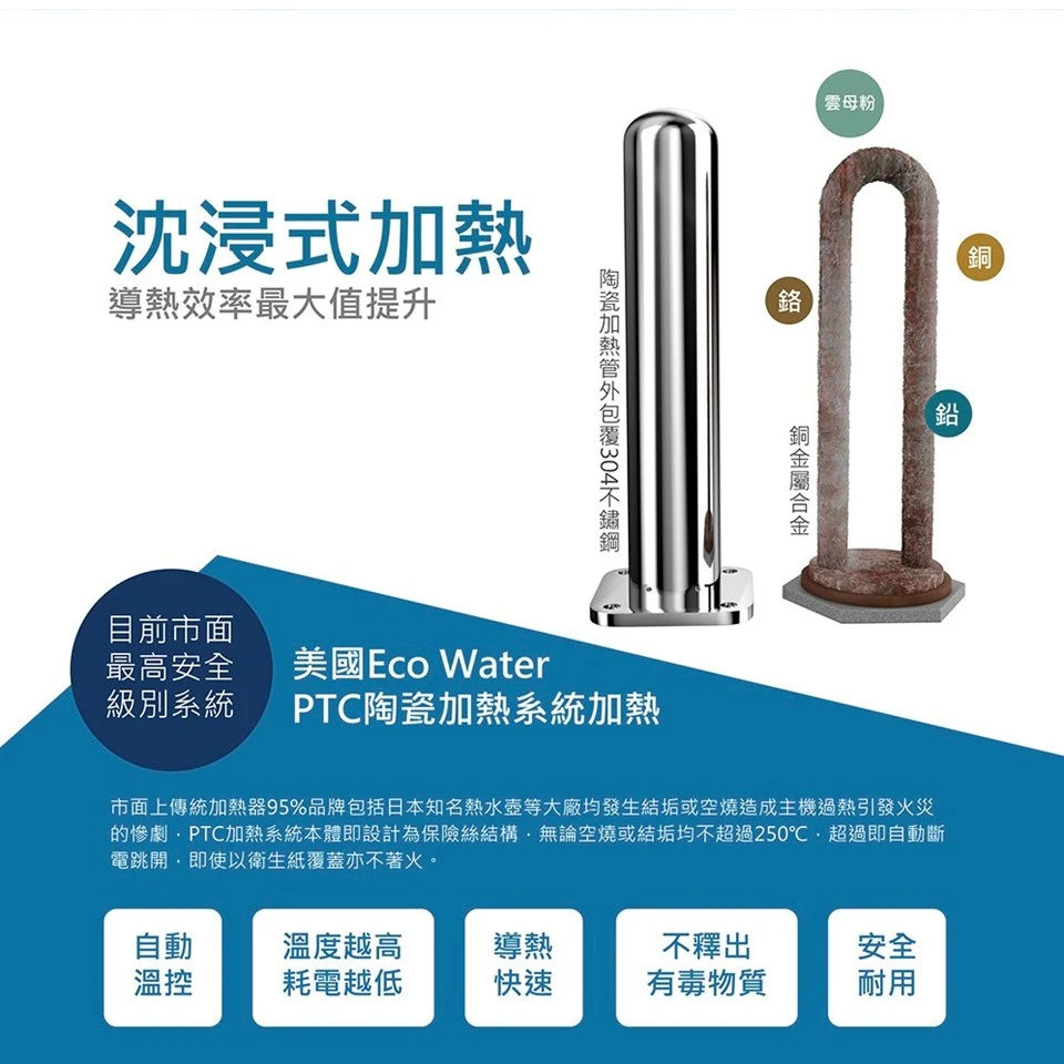 【EVERPOLL 愛科】廚下型雙溫UV觸控飲水機