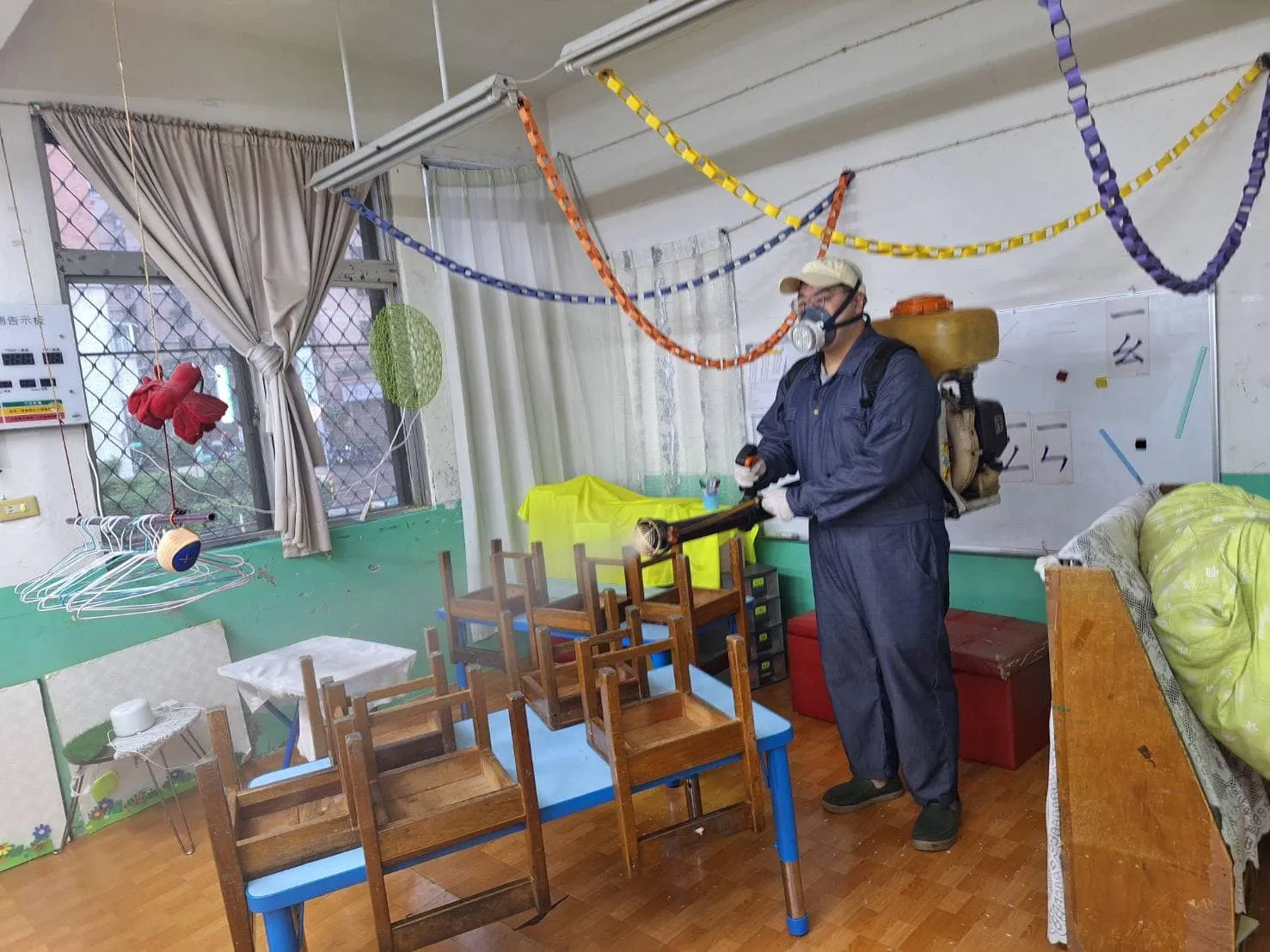 小朋友每天生活的地方你放心嗎？小天使幼兒園環境消毒